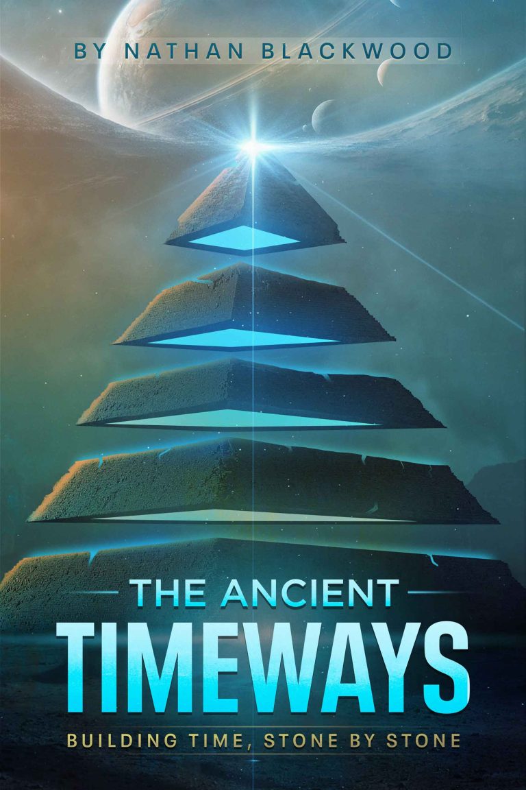 An image of a fantasy book cover showing a pyramid used for ancient time travel